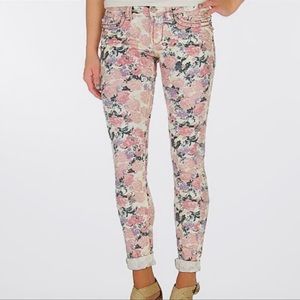 Miss Me Floral Skinny Jeans